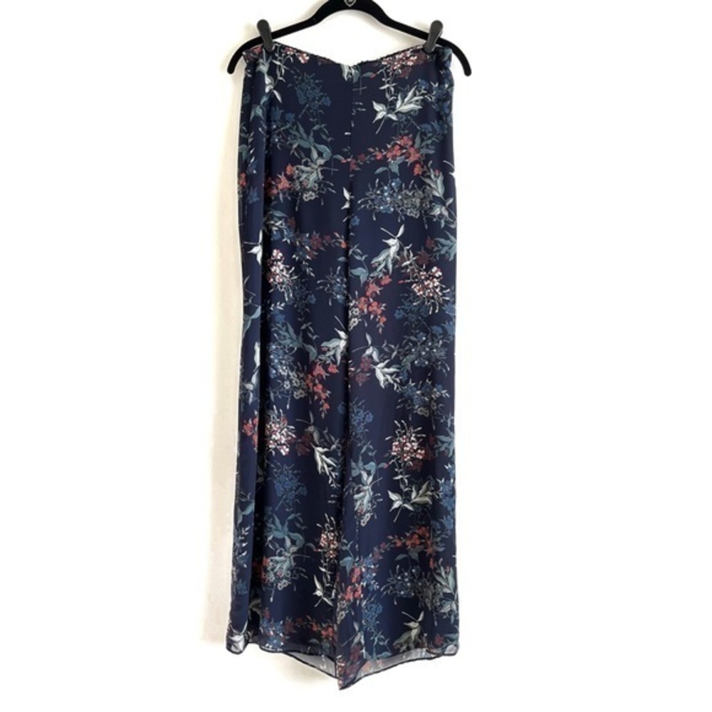 Vince Camuto Navy Blue Sapphire Bloom Wide Leg Pants Size 6
